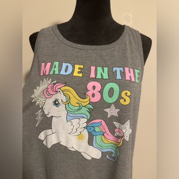 EUC Torrid My Little Pony Heather Grey Made In The 80’s Tank size medium - Picture 2 of 4